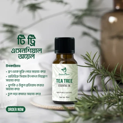 Beauti4me Tea Tree Essential Oil (10ml) + Hydrosol Floral Water
